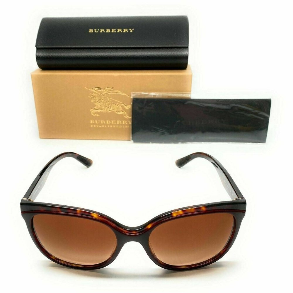 Burberry Women's Bordeaux Havana Sunglasses! - Picture 2 of 4